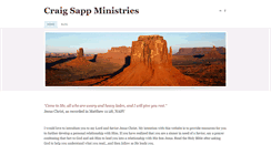 Desktop Screenshot of craigsappministries.com